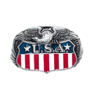 American Eagle and USA Emblem Belt Buckle