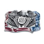 American Flag Eagle Belt Buckle