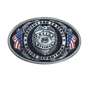 American Police Officer Belt Buckle