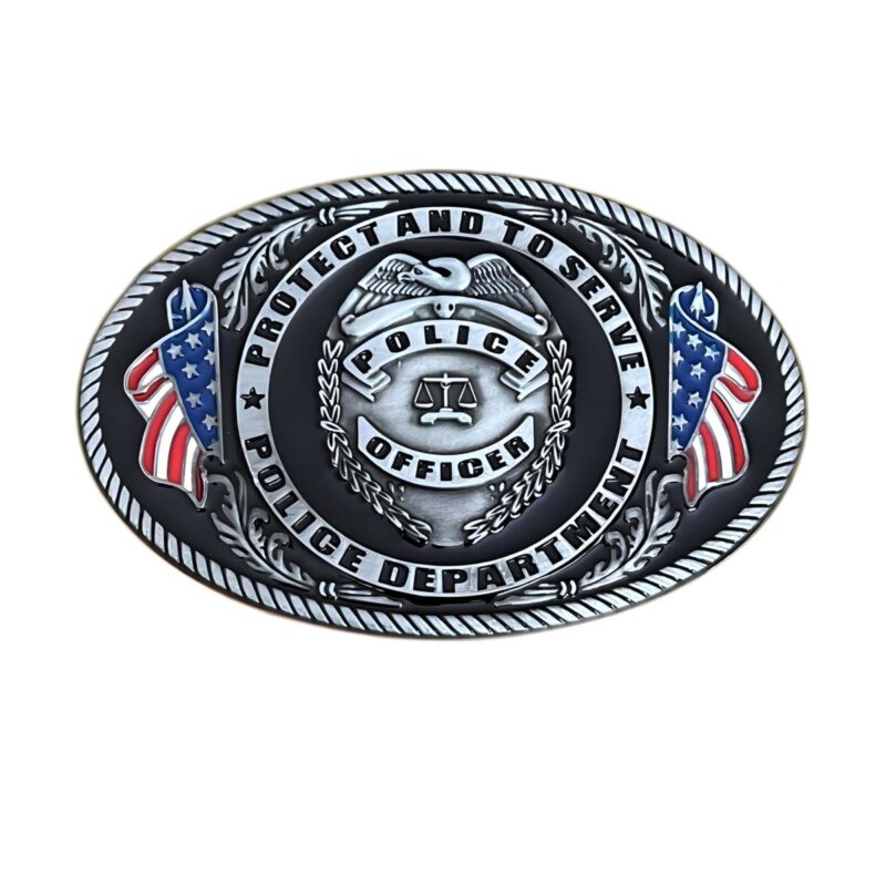American Police Officer Belt Buckle