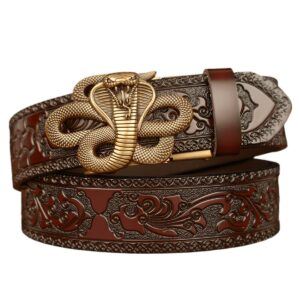Animal Spirit Belt with Cobra Pattern