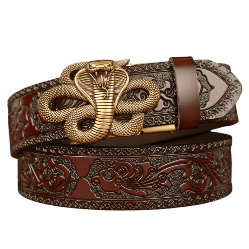 Animal Spirit Belt with Cobra Pattern