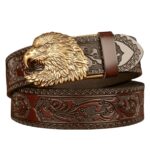 Animal Spirit Belt with Eagle-Shaped Buckle