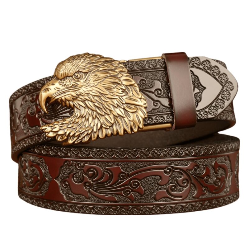 Animal Spirit Belt with Eagle-Shaped Buckle