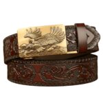 Animal Spirit Belt with Eagle and Waves Pattern