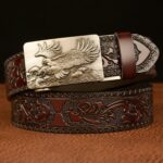 Ceinture Esprit Animal à motif Aigle et vagues