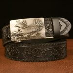 Ceinture Esprit Animal à motif Aigle et vagues
