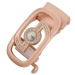 Automatic Ratchet Belt with Geometric Pattern