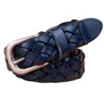 Ceinture en cuir tressé