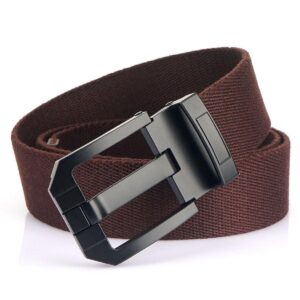 Ceinture en Toile avec boucle noire