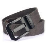 Ceinture en Toile avec boucle noire