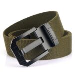 Ceinture en Toile avec boucle noire