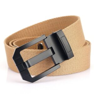 Ceinture en Toile avec boucle noire