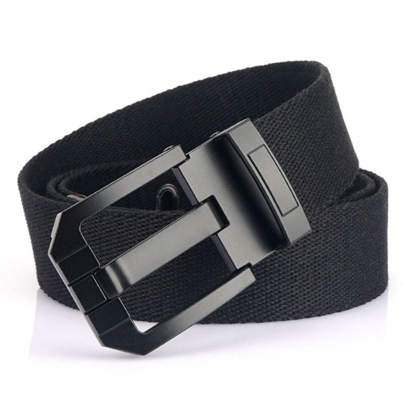 Ceinture en Toile avec boucle noire