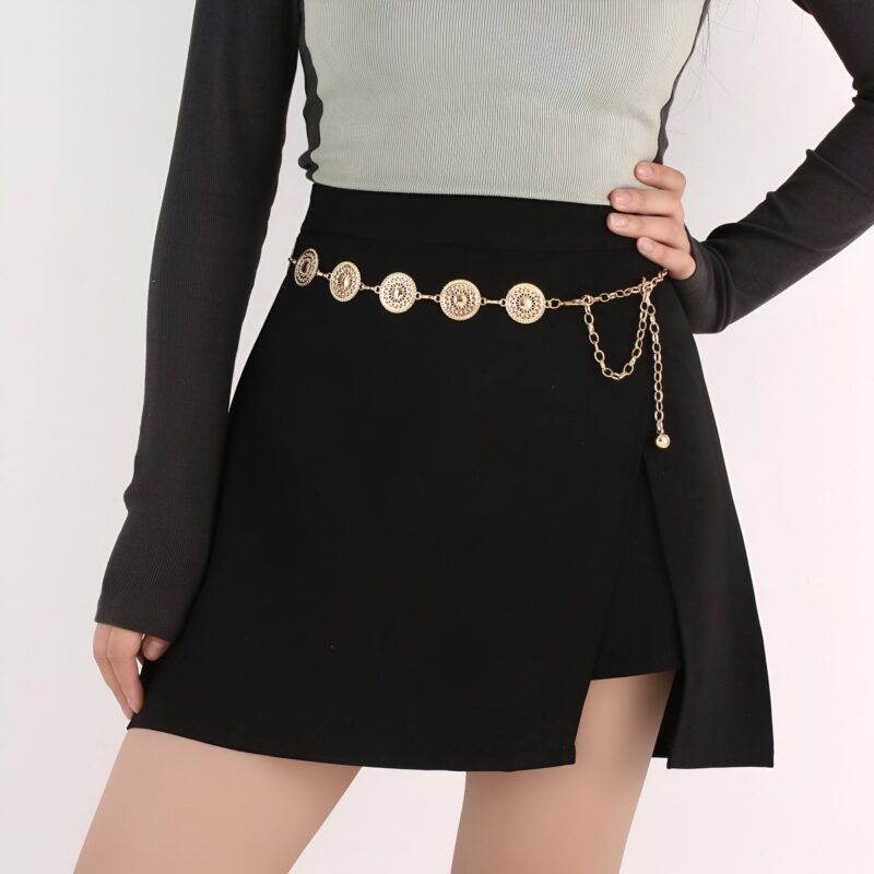 Chain belt for women