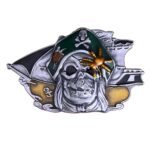 Colton Pirate Skull Belt Buckle