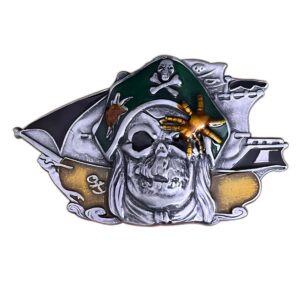 Colton Pirate Skull Belt Buckle