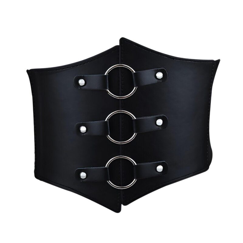 Corset Belt with Round Buckles