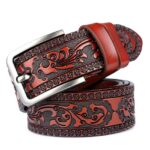 Ceinture Western en cuir pour homme