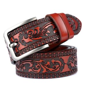 Ceinture Western en cuir pour homme