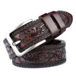 Ceinture Western en cuir pour homme