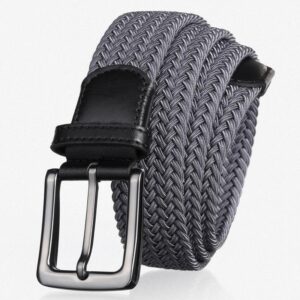 Ceinture tressée élastique pour homme
