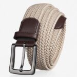 Ceinture tressée élastique pour homme