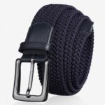 Ceinture tressée élastique pour homme