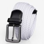 Ceinture tressée élastique pour homme