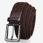 Ceinture tressée élastique pour homme