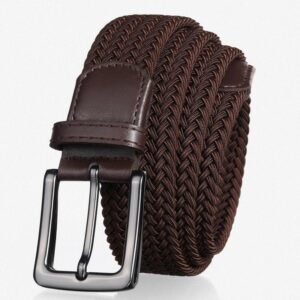 Ceinture tressée élastique pour homme