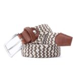 Ceinture tressée élastique pour homme