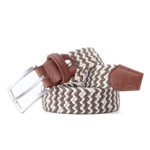 Ceinture tressée élastique pour homme
