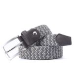 Ceinture tressée élastique pour homme