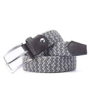 Ceinture tressée élastique pour homme