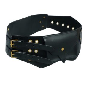 Extra Large XXL Belt with Double Buckles and Pocket