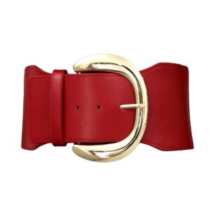 Extra Large XXL Belt with Imposing Gold Buckle