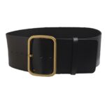 Extra Large XXL Belt with Large Golden Buckle