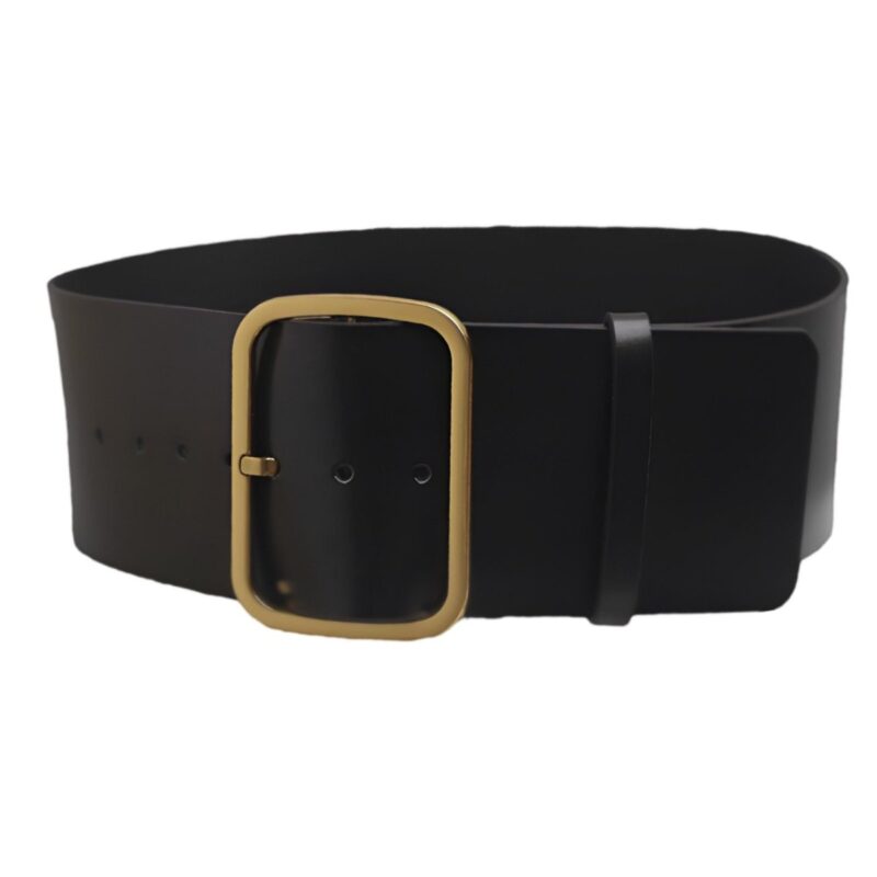 Extra Large XXL Belt with Large Golden Buckle