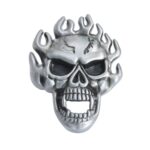 Flaming Skull Belt Buckle