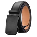 Ceinture de costume avec boucle automatique aspect fibre de carbone