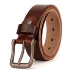 Ceinture en cuir pleine fleure
