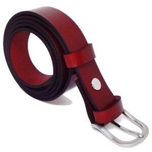 Ceinture en cuir pleine fleure