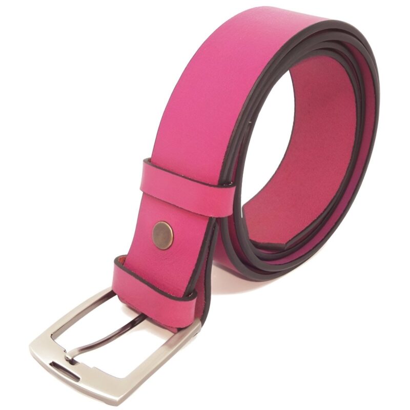 Ceinture en cuir pleine fleure
