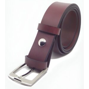 Ceinture en cuir pleine fleure