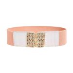 High-waisted elastic belt for women