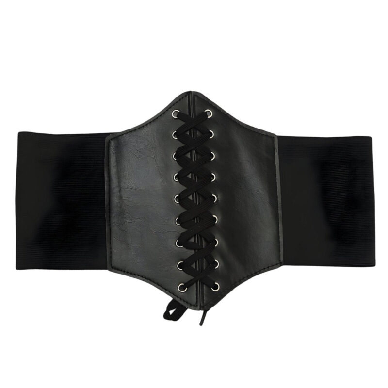Kayla Lace-Up Plain Corset Belt
