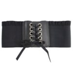 Lace-Up Corset Belt with Eyelets