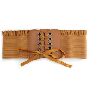Ceinture corset à lacets avec œillets