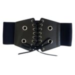 Lace-Up Corset Belt with Eyelets